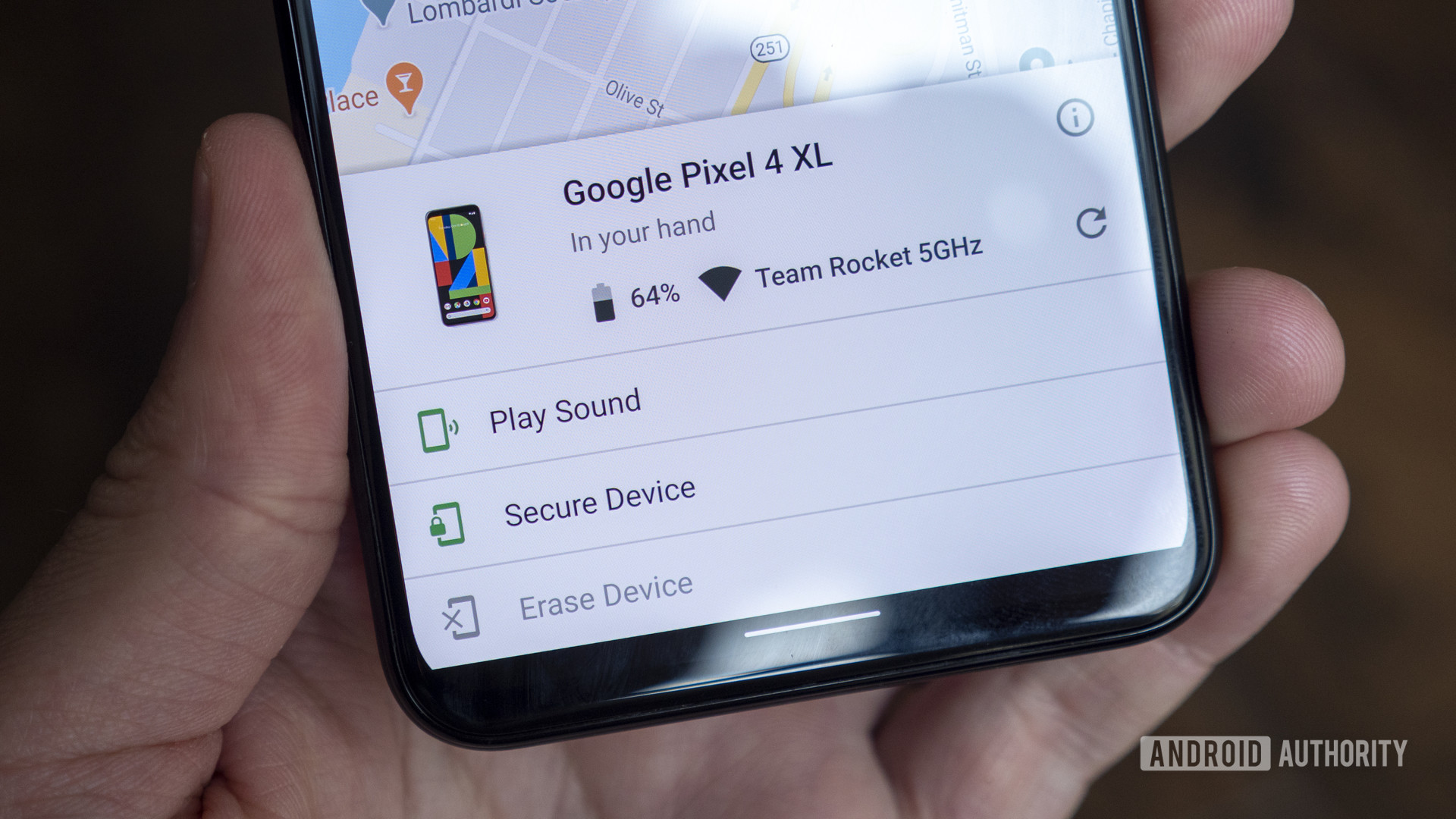 كيفية العثور على هاتف مفقود ، ابحث عن جهازي google pixel 4 xl play sound erase device