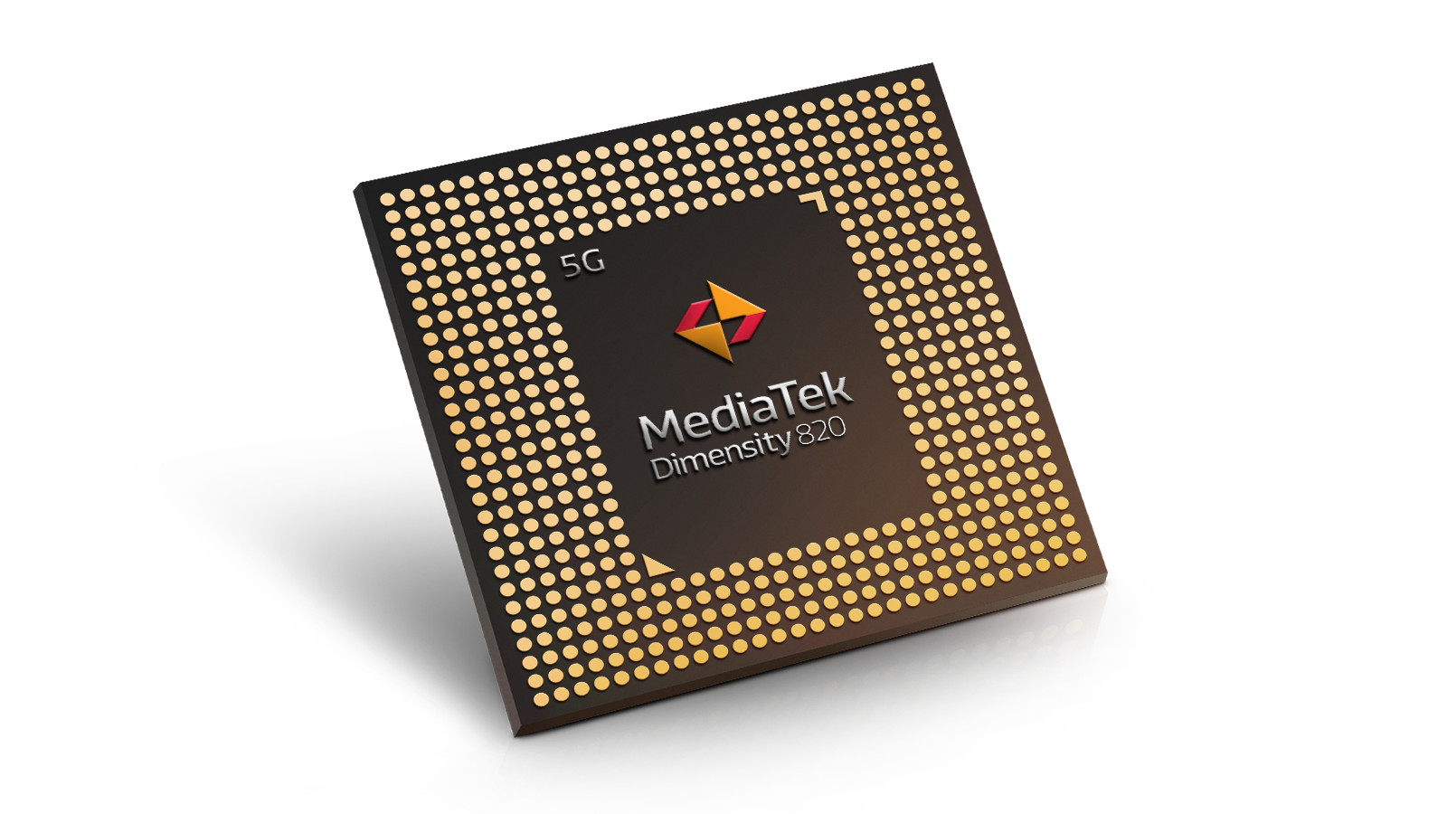 The MediaTek Dimensity 820 chipset.