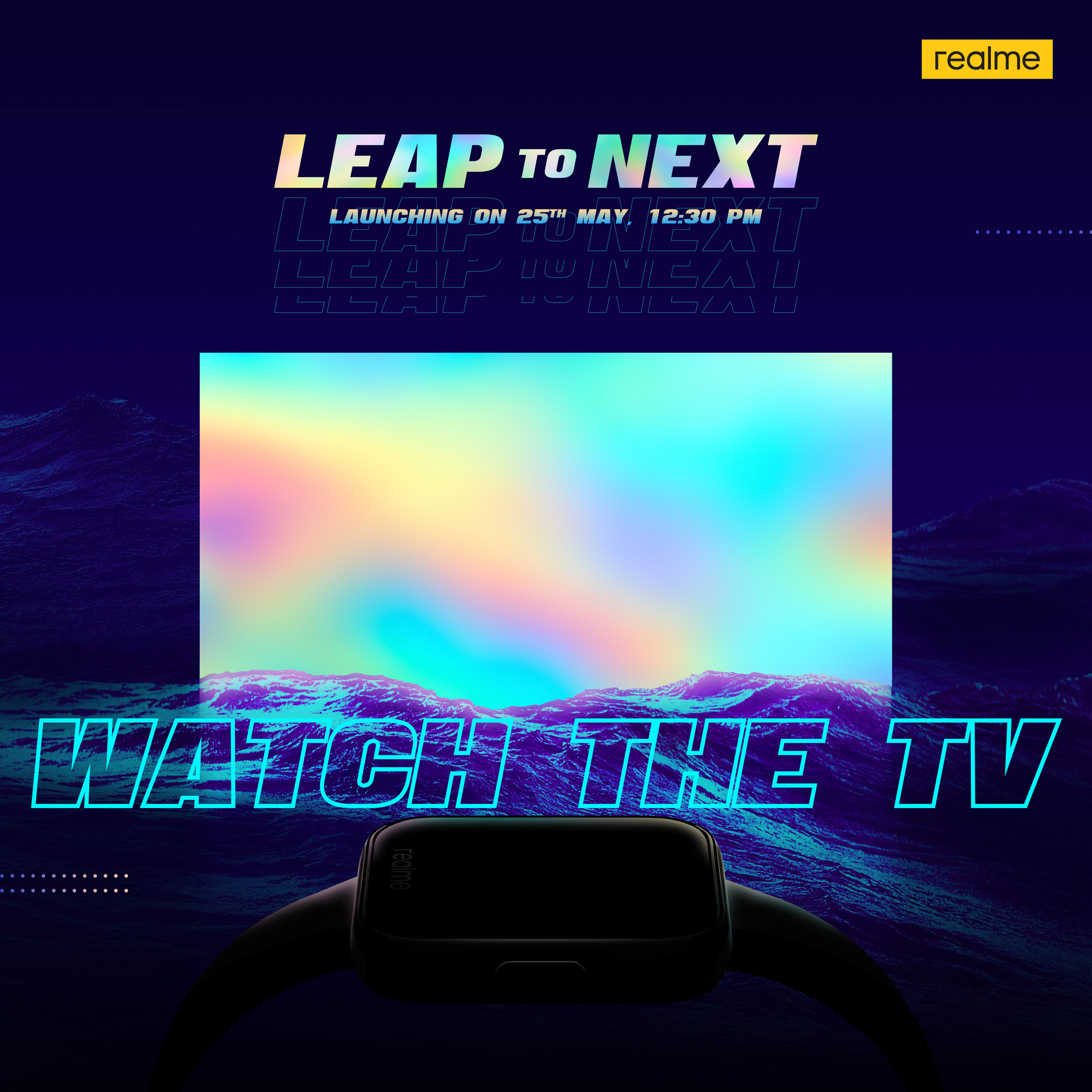 realme smartwatch tv launch teaser