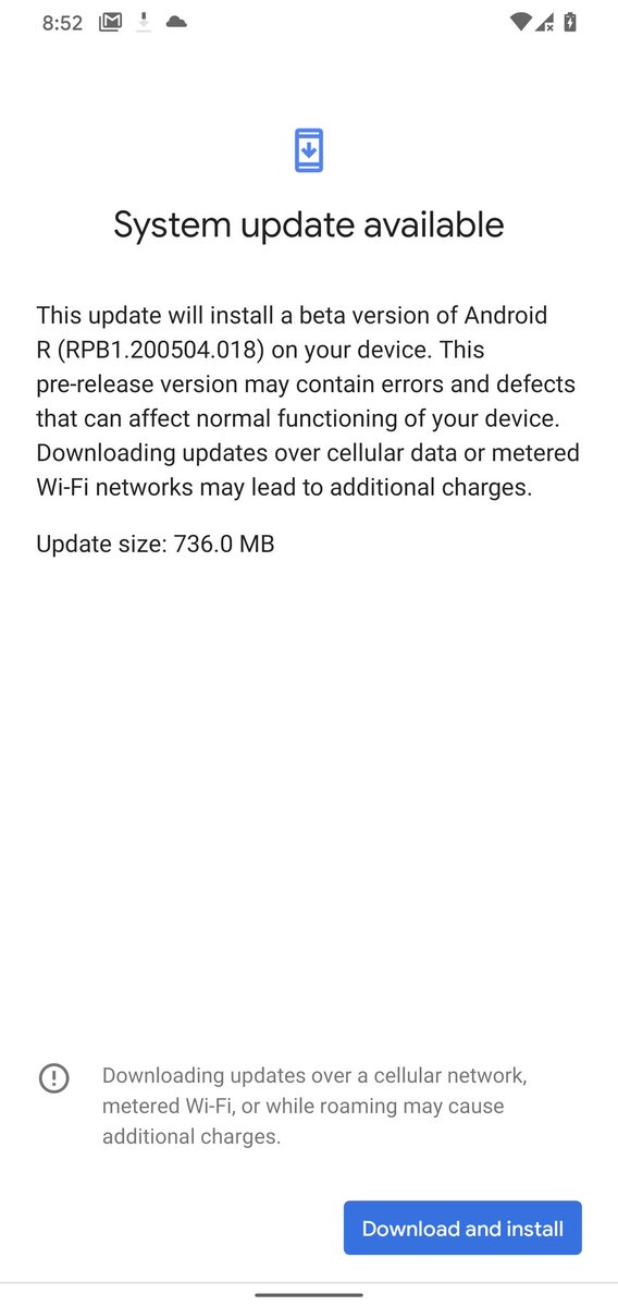 Android 11 Beta Leak