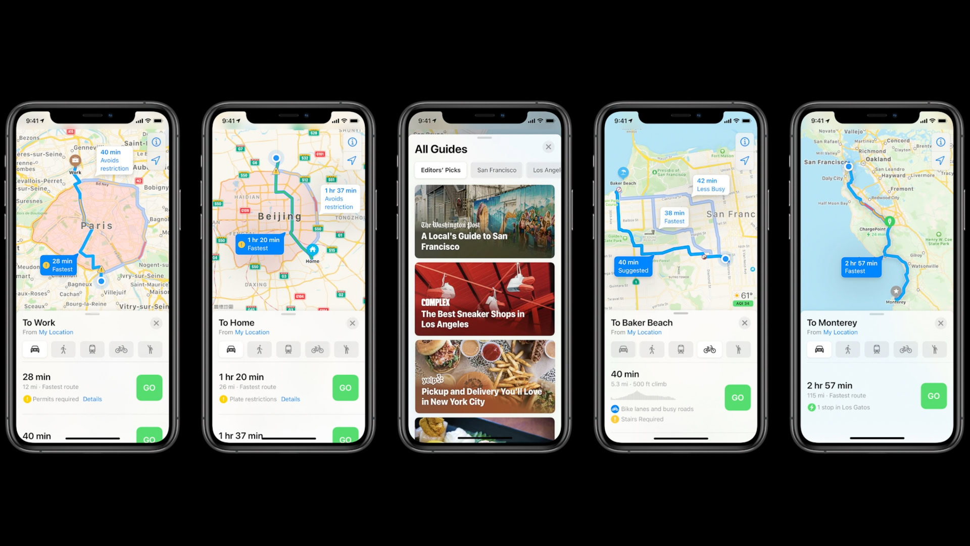 Apple WWDC 2020 iOS 14 Maps features