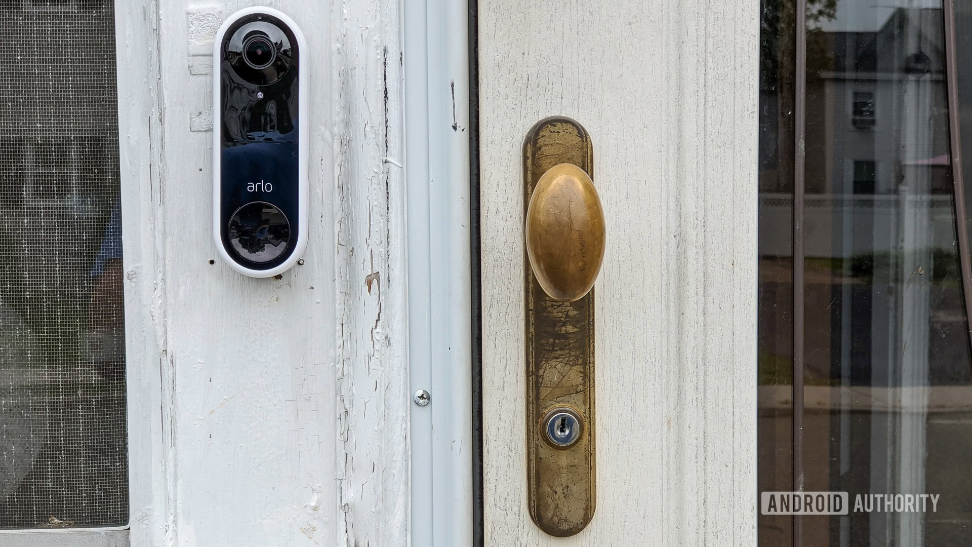 Arlo Video Doorbell installed