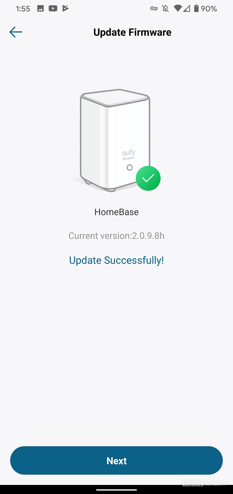 Eufy Video Doorbell home base connected