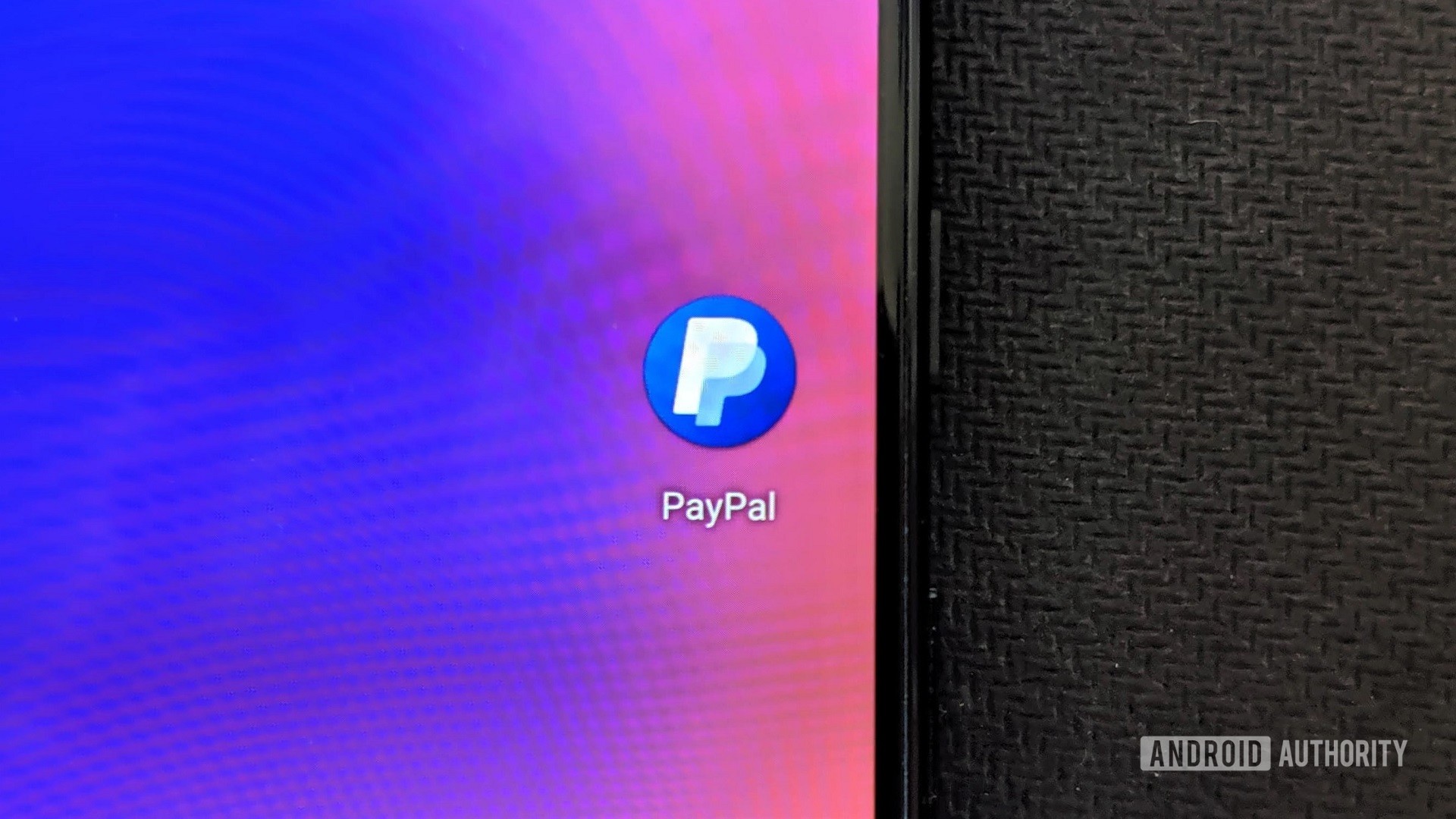 Application PayPal sur téléphone