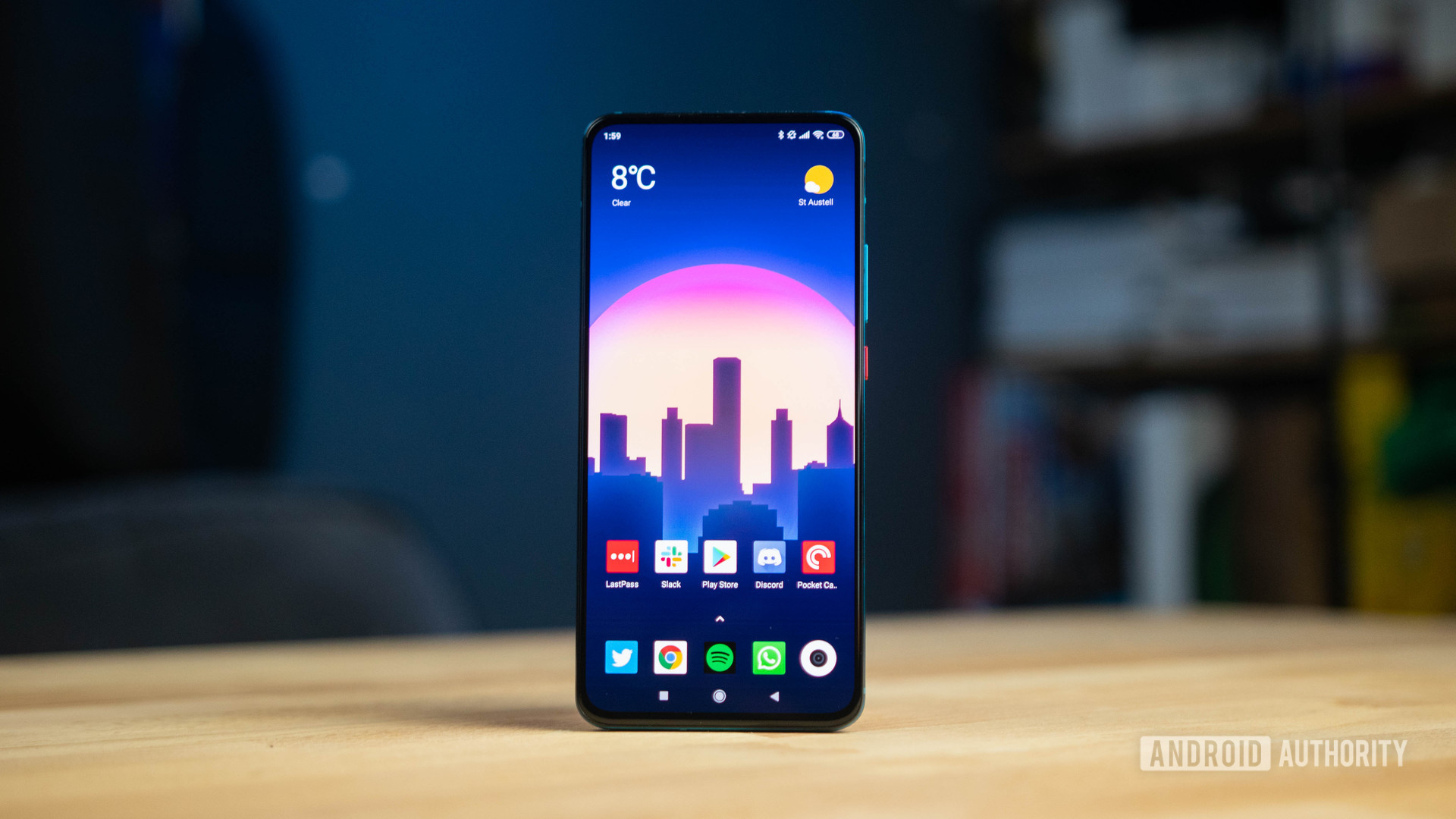 Poco F2 Pro Display with the home screen