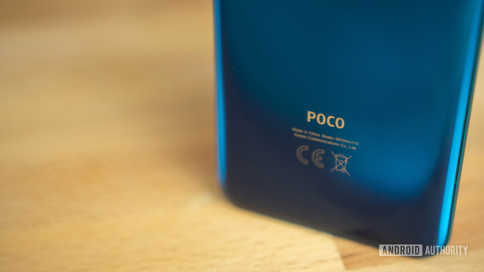 POCO F2 Pro POCO logo at the bottom of the back