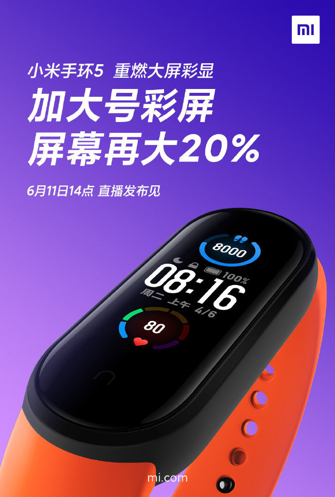 Xiaomi Mi Band 5 Display