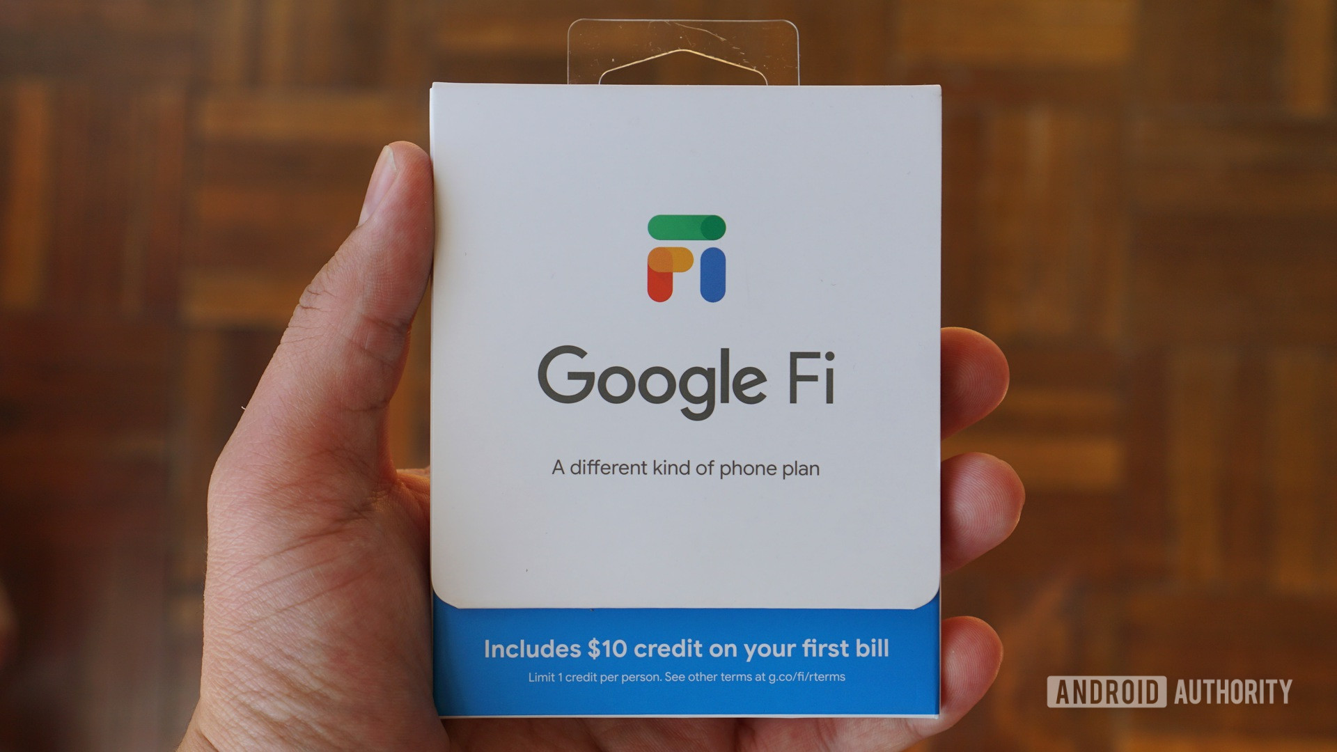 L'emballage Google Fi.
