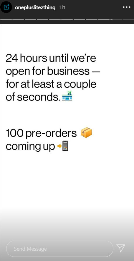 oneplus preorders instagram