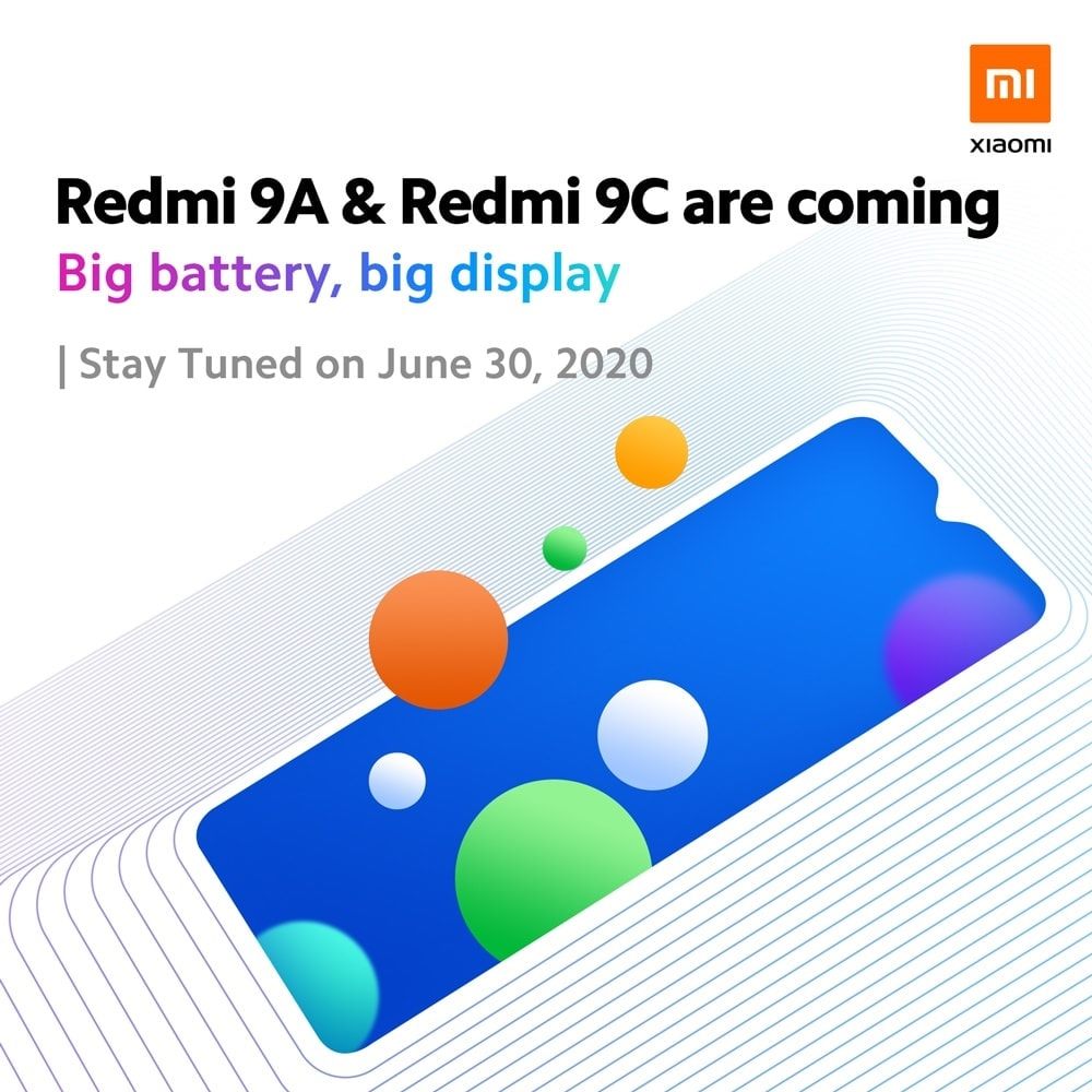 The Xiaomi Redmi 9A and Redmi 9C are coming.