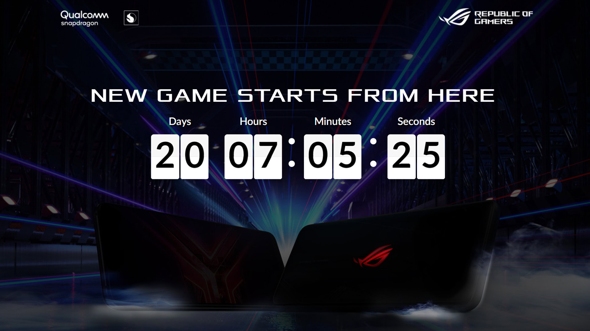 ASUS ROG Phone 3 countdown