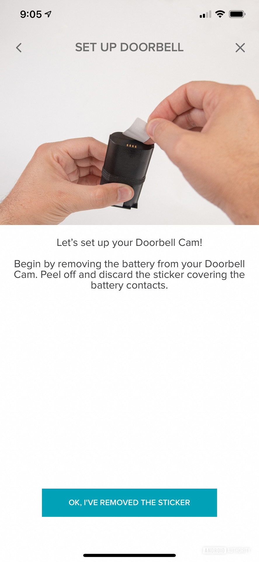 August View video doorbell setup 3
