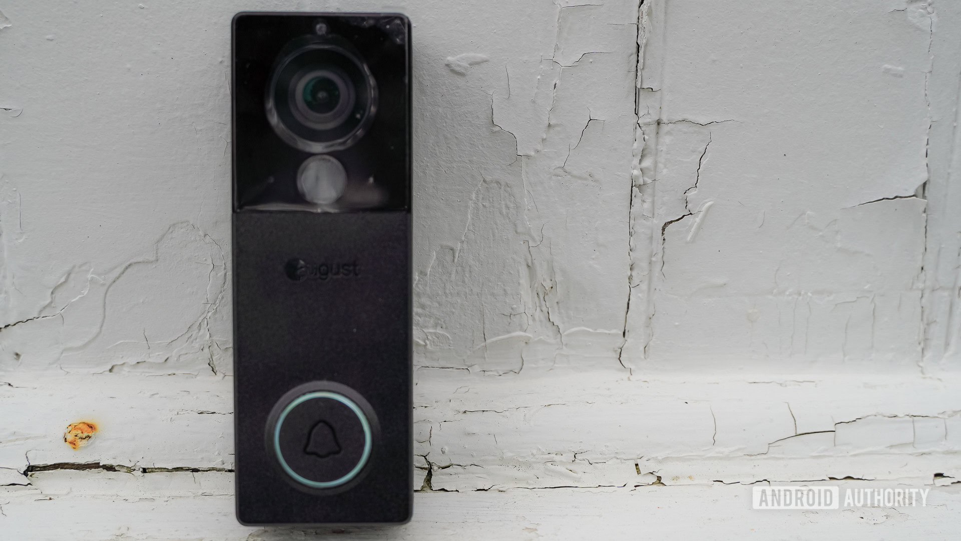 August View video doorbell standing