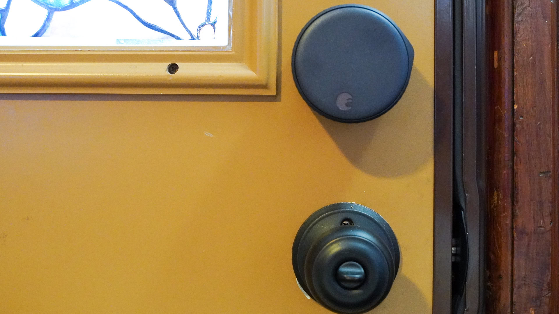 August smart lock installed