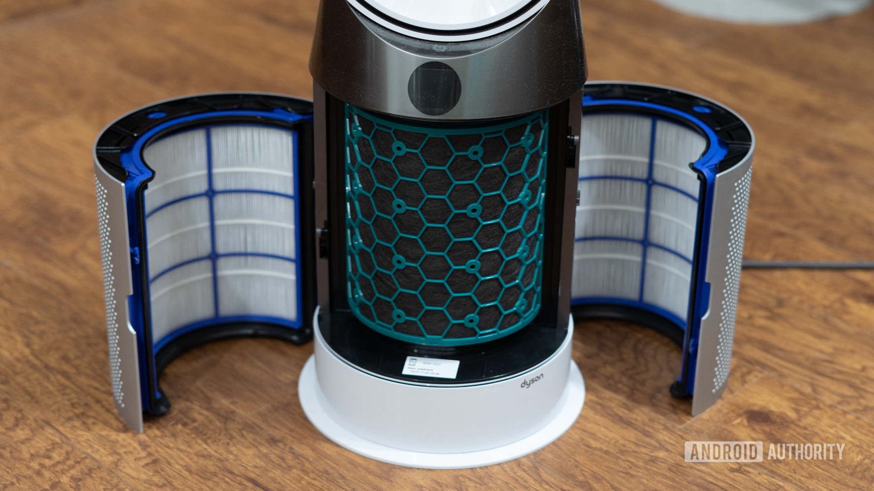 Dyson Pure Hot and Cool Air Purifier filters exposed