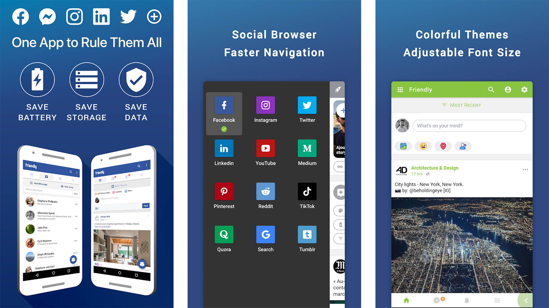 Friendly Social Browser screenshot 2020