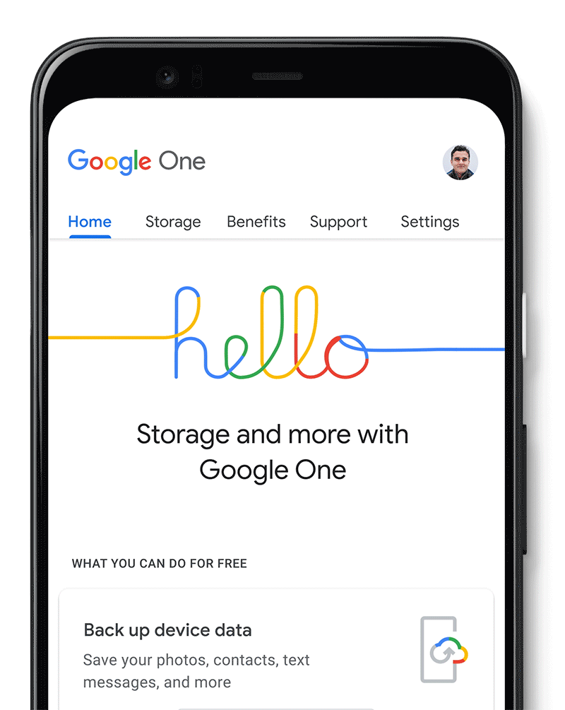 Google One backup pixel