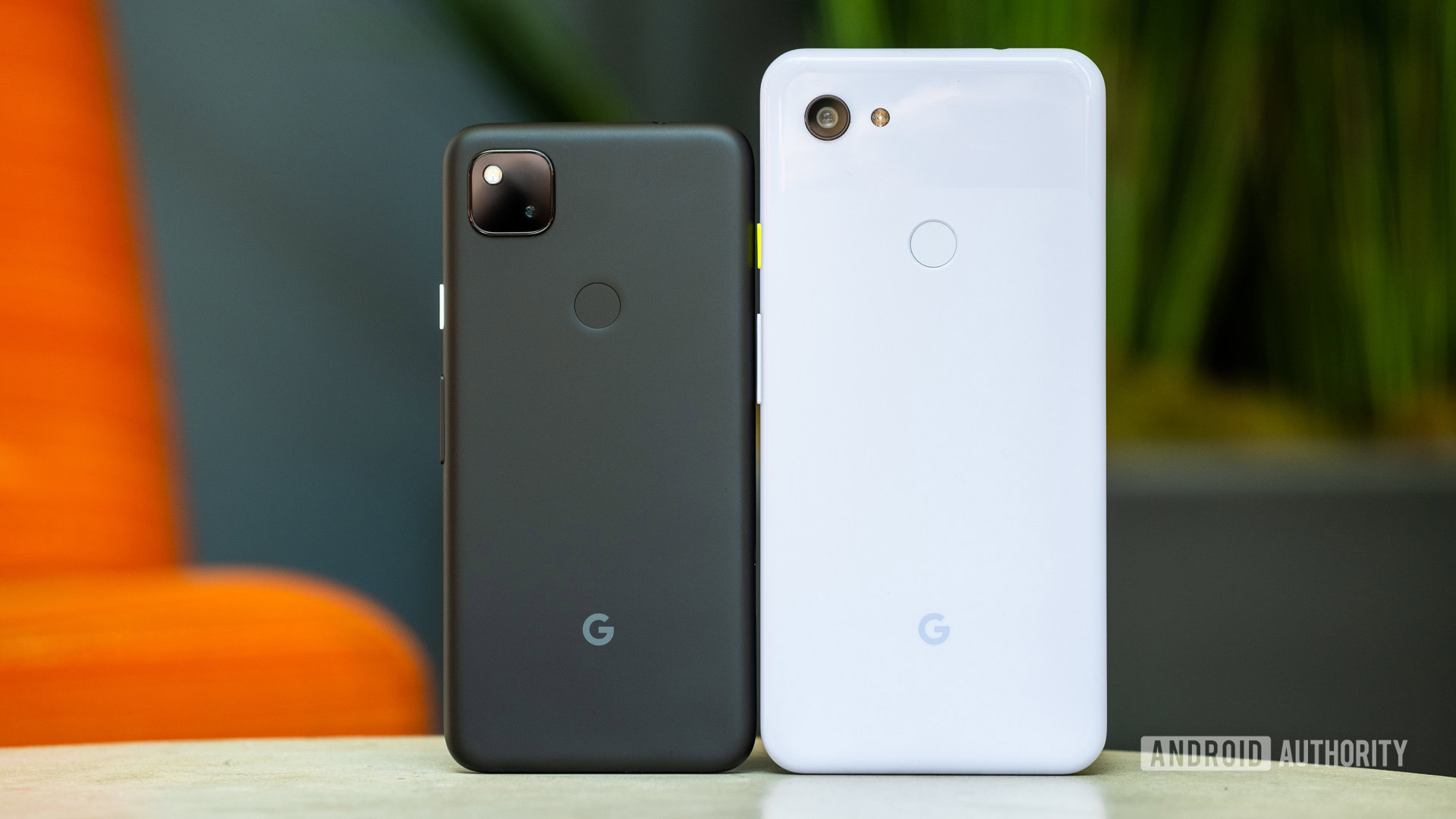 Google Pixel 4a vs Google Pixel 3a backs 1