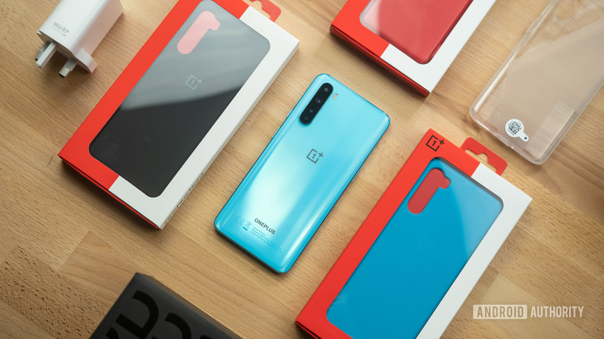 OnePlus Nord Top down unboxing media kit