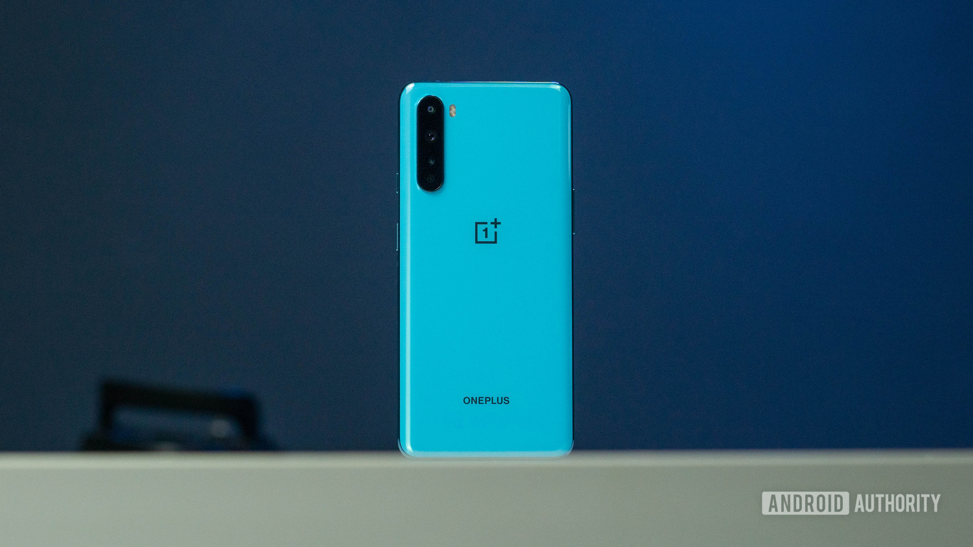 The OnePlus Nord back view in portrait.