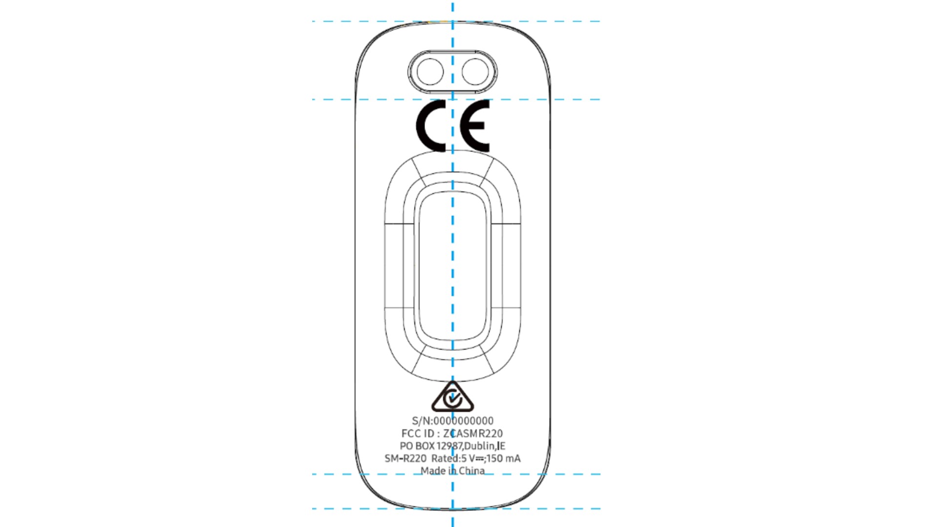 Samsung Fitness Wearable FCC Label
