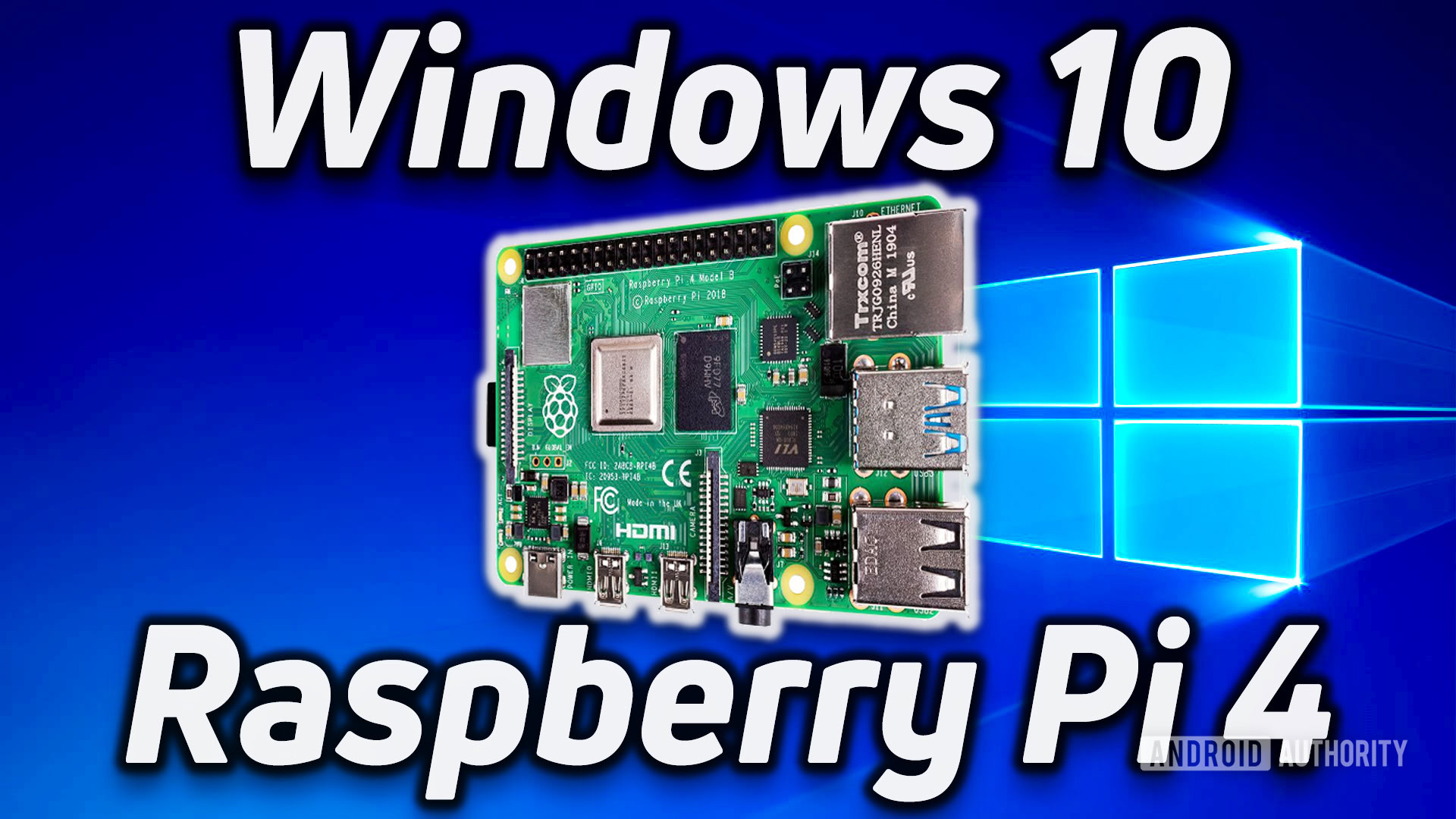 Imagen de características de Windows 10 en Raspberry Pi 4