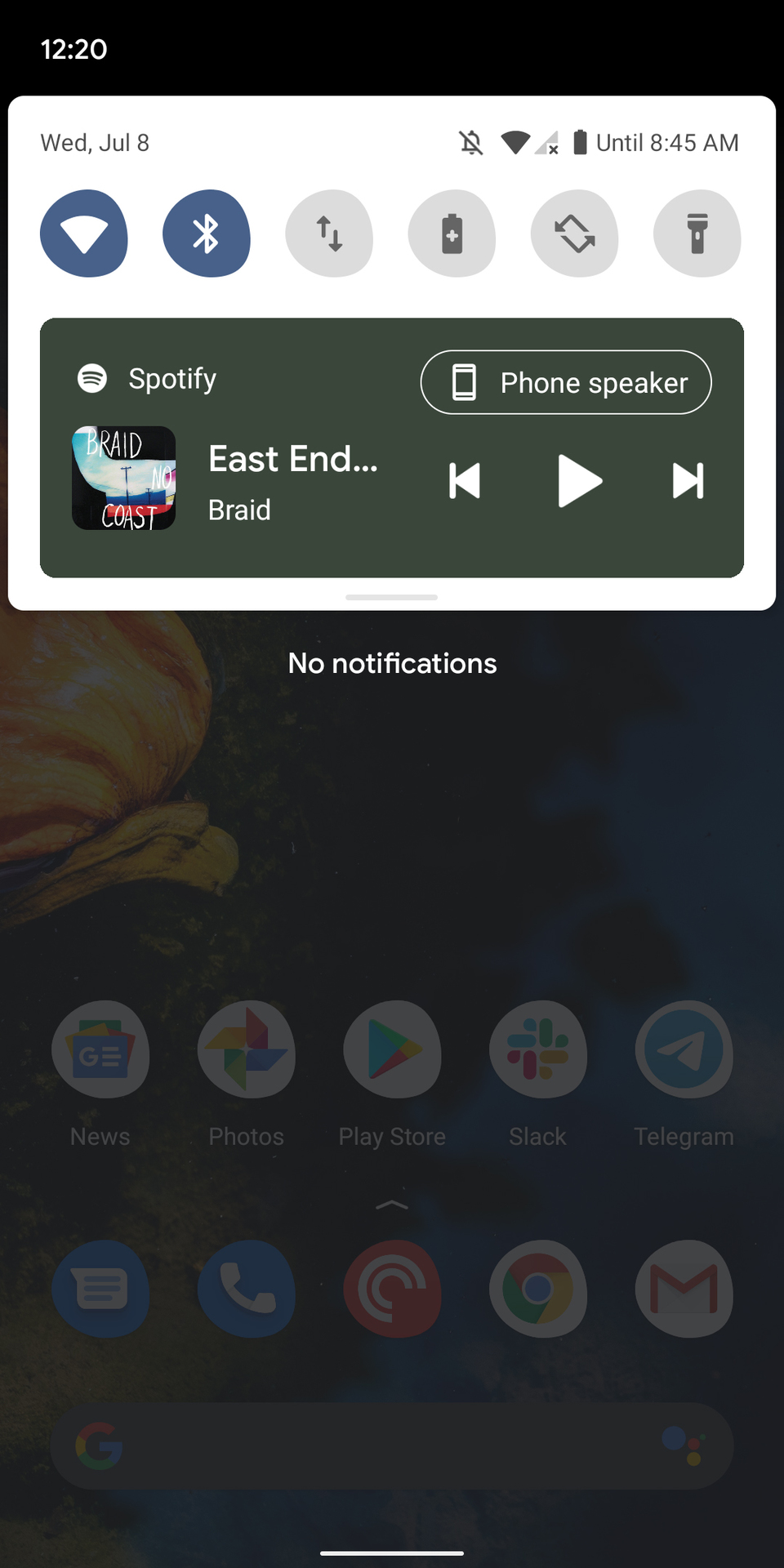 android 11 beta 2 media controls notifications condensed