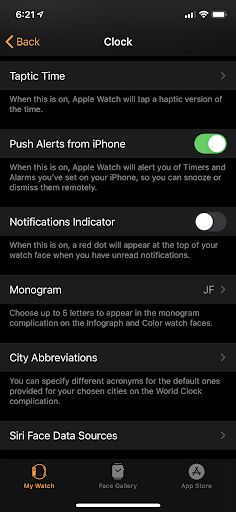 apple watch alarm iphone