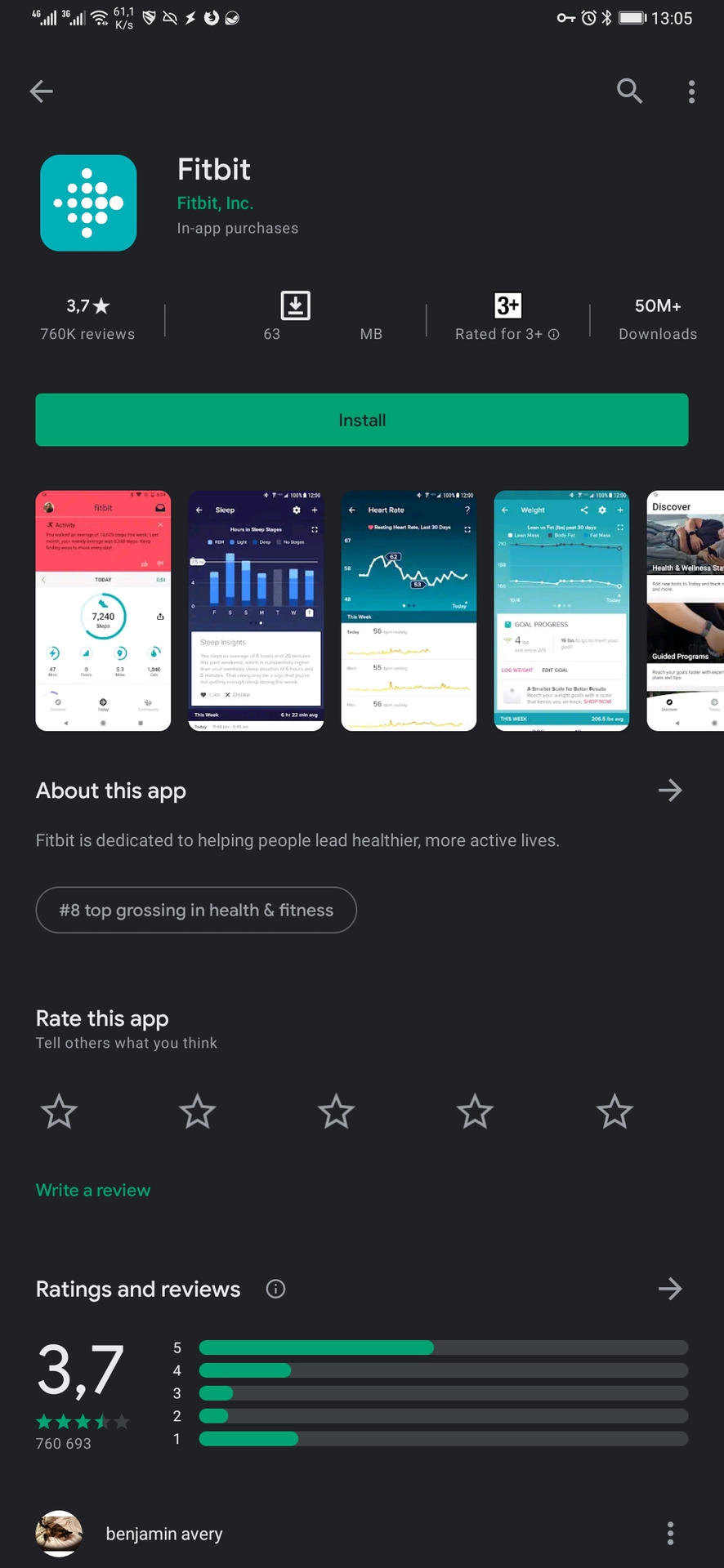 download fitbit app on google play store 3