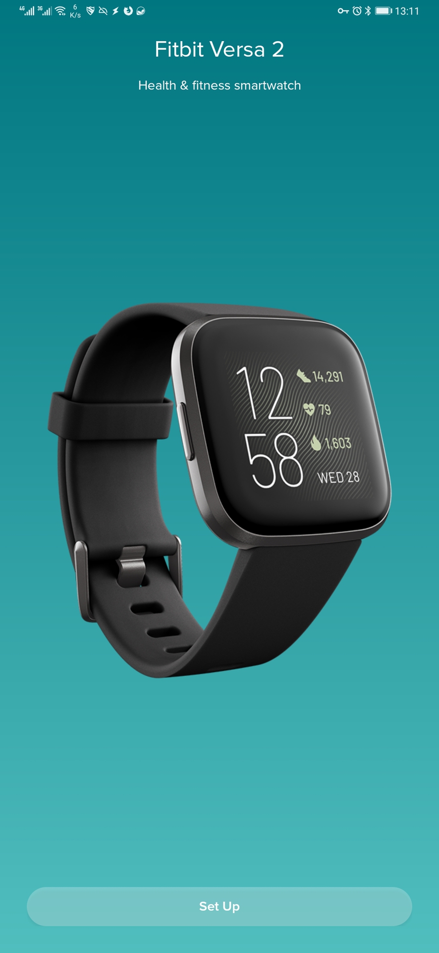 fitbit app device selection page