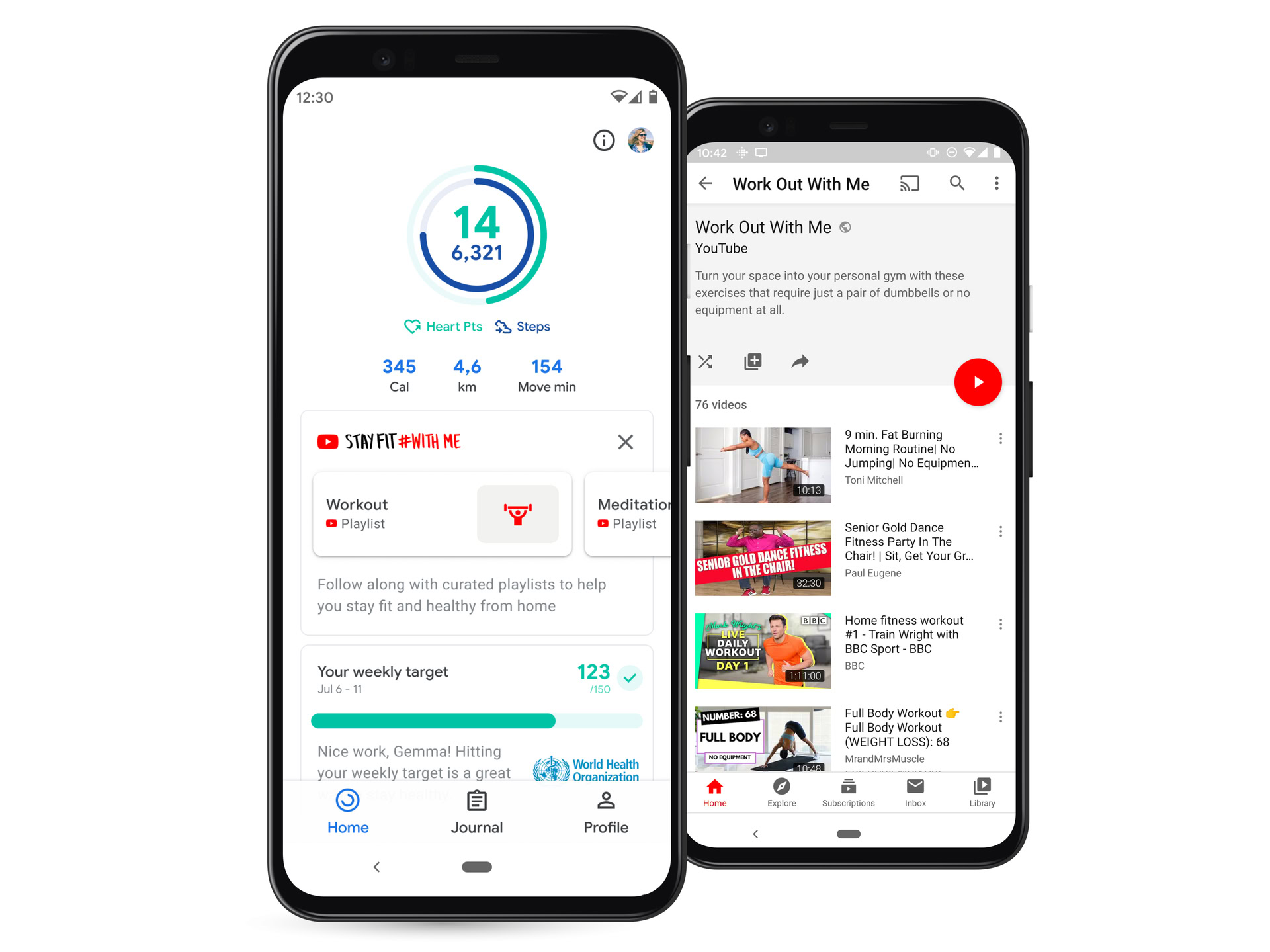 google fit stay fit with me android ios