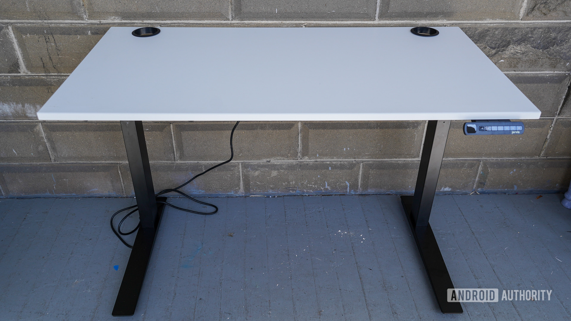 Fully Jarvis standing desk lowered