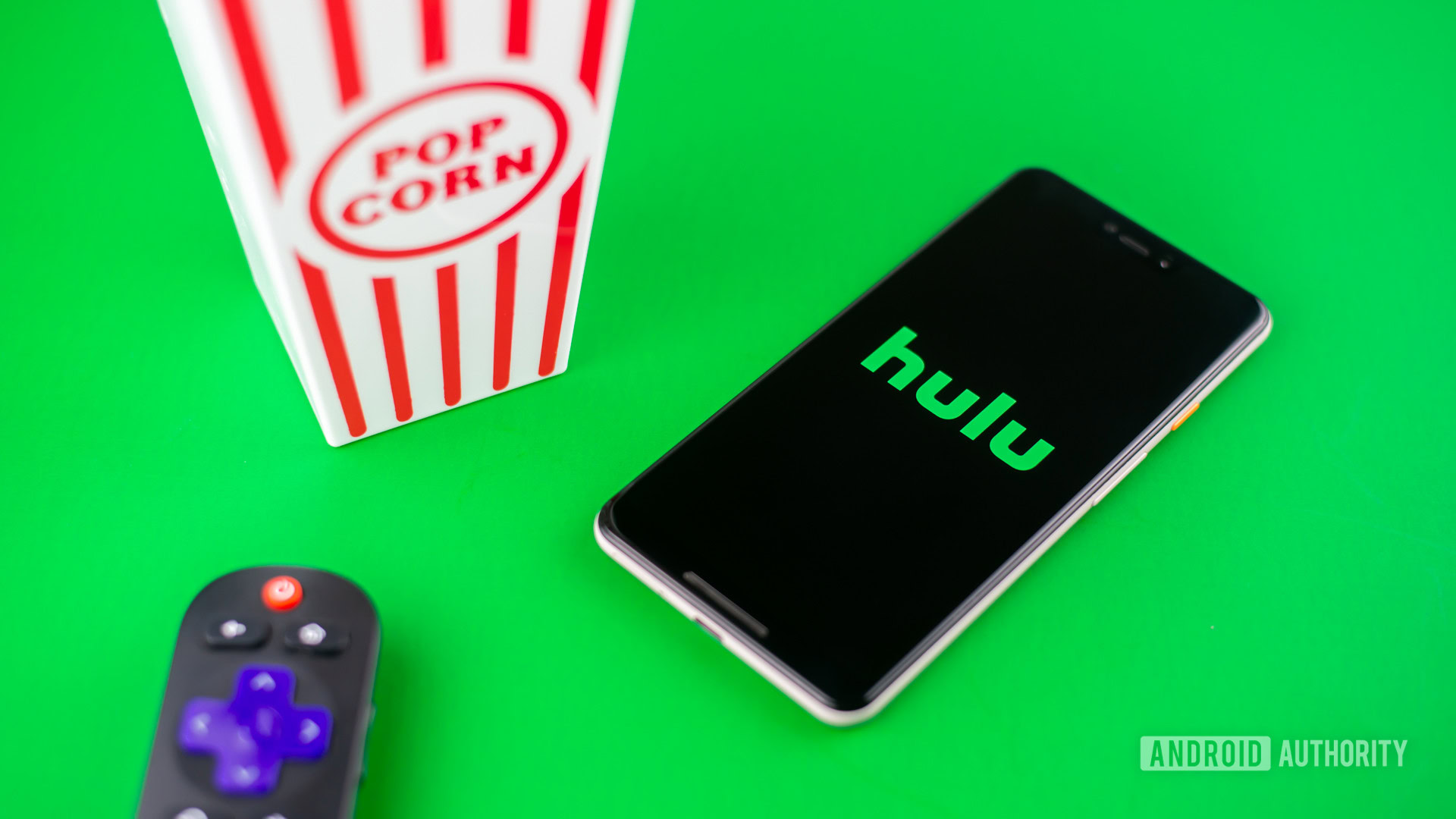 Hulu foto de stock fondo verde 1