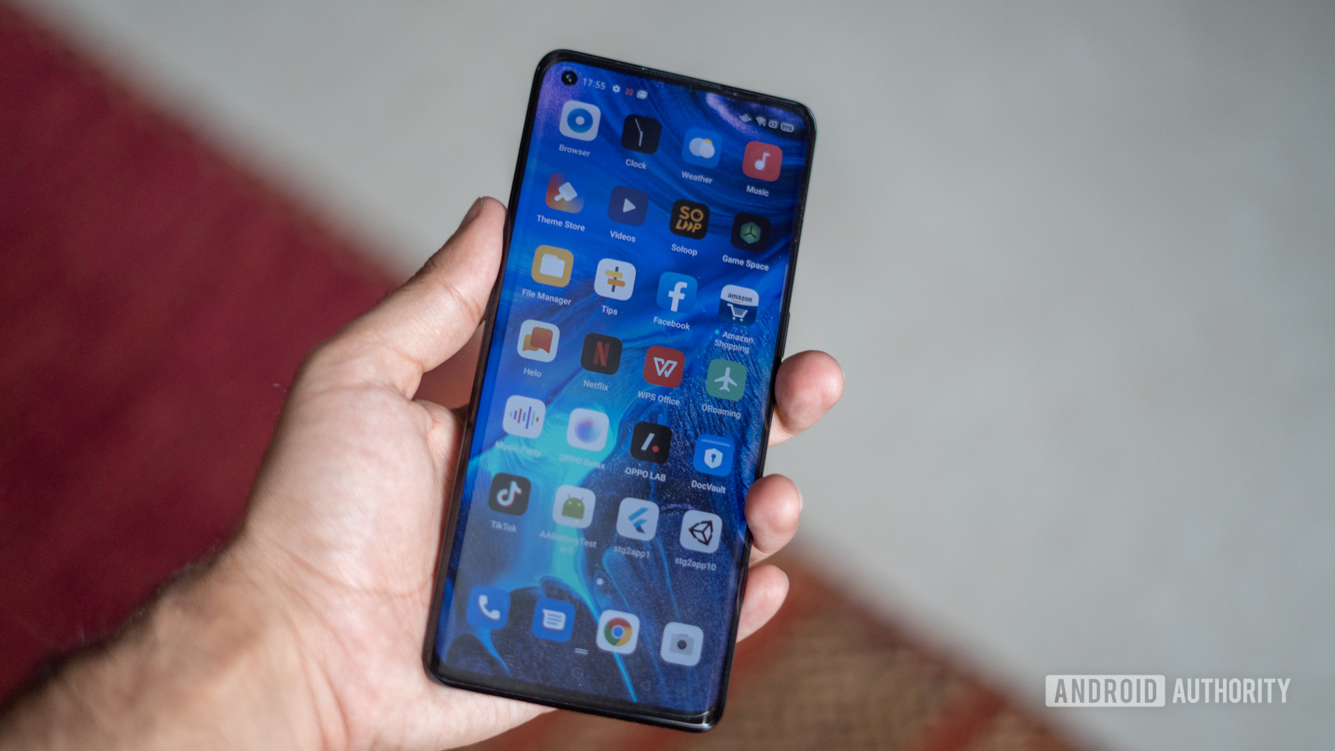 OPPO Reno 4 Pro with display in hand