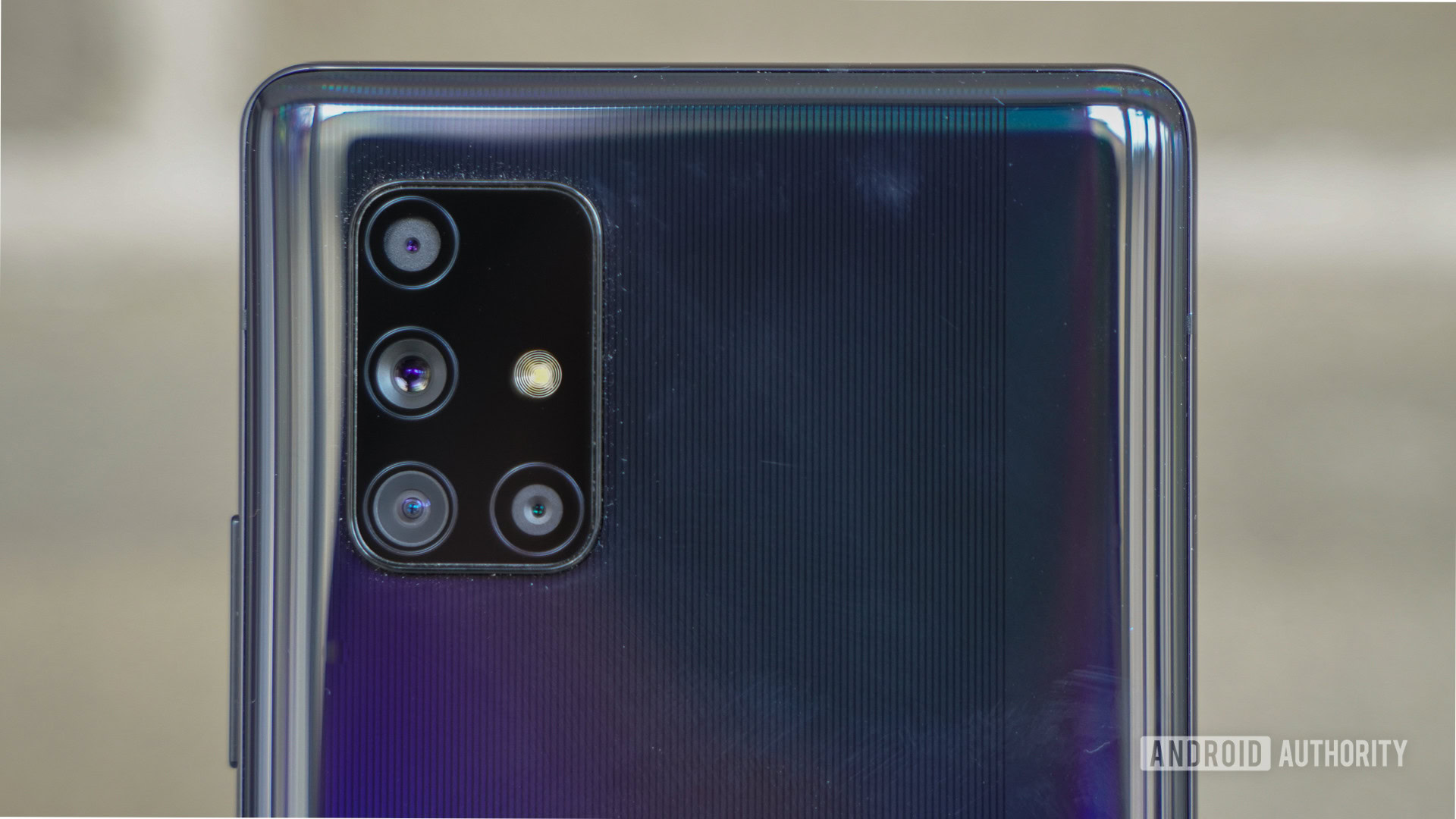 Samsung Galaxy A71 5G camera closeup