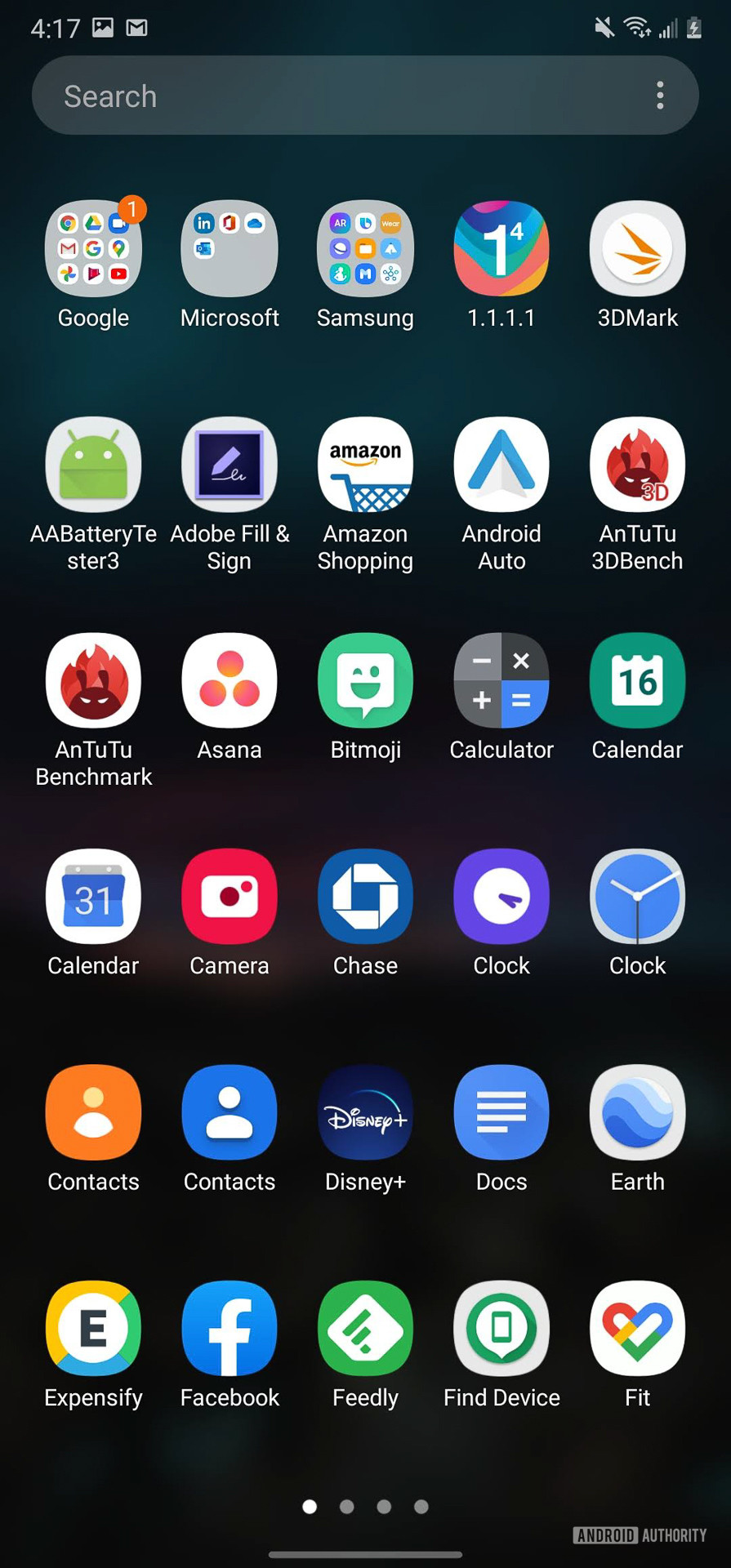 Samsung Galaxy Note 20 Ultra app drawer