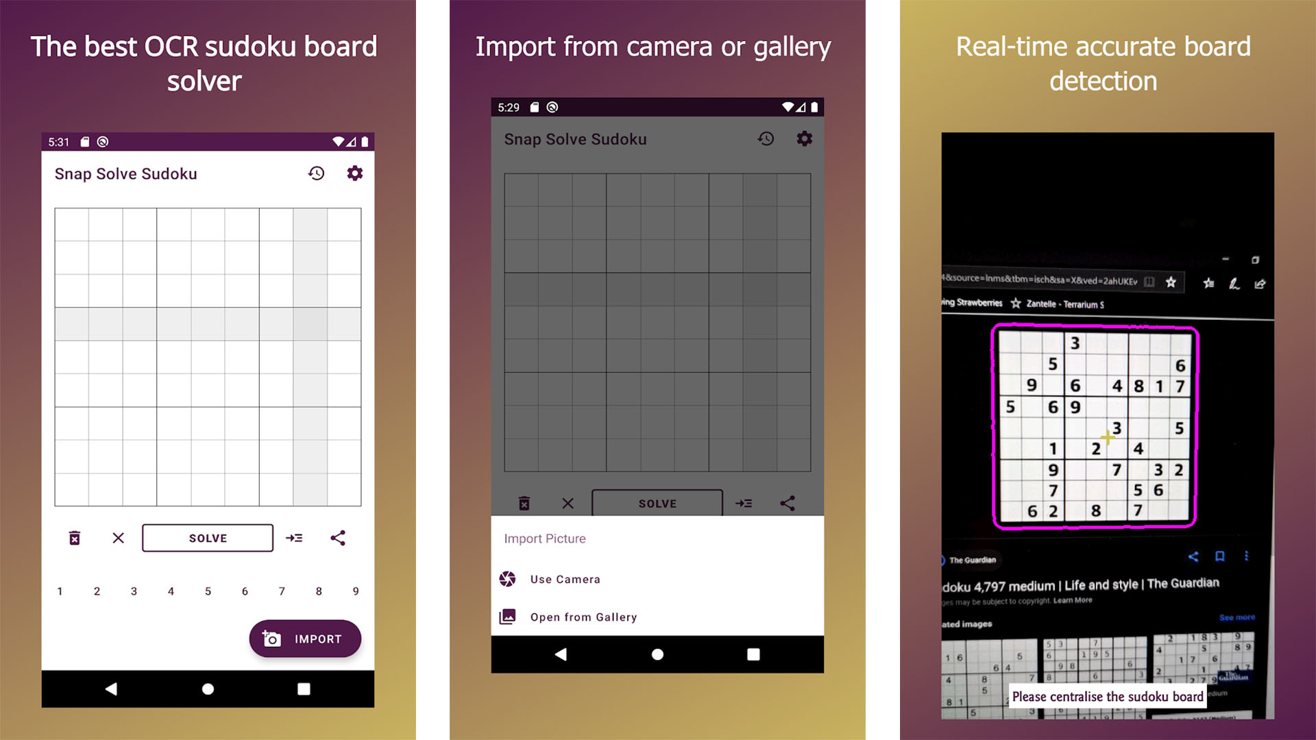 Snap Solve Sudoku V2 screenshot 2021