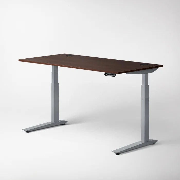 fully jarvis laminate standing desk walnut silver frame c v1 2