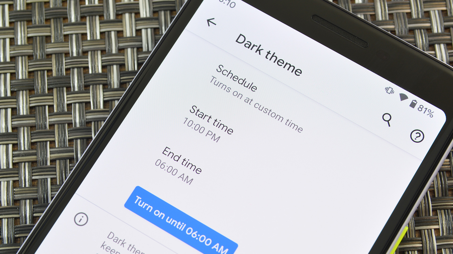 Android 11 Dark Theme