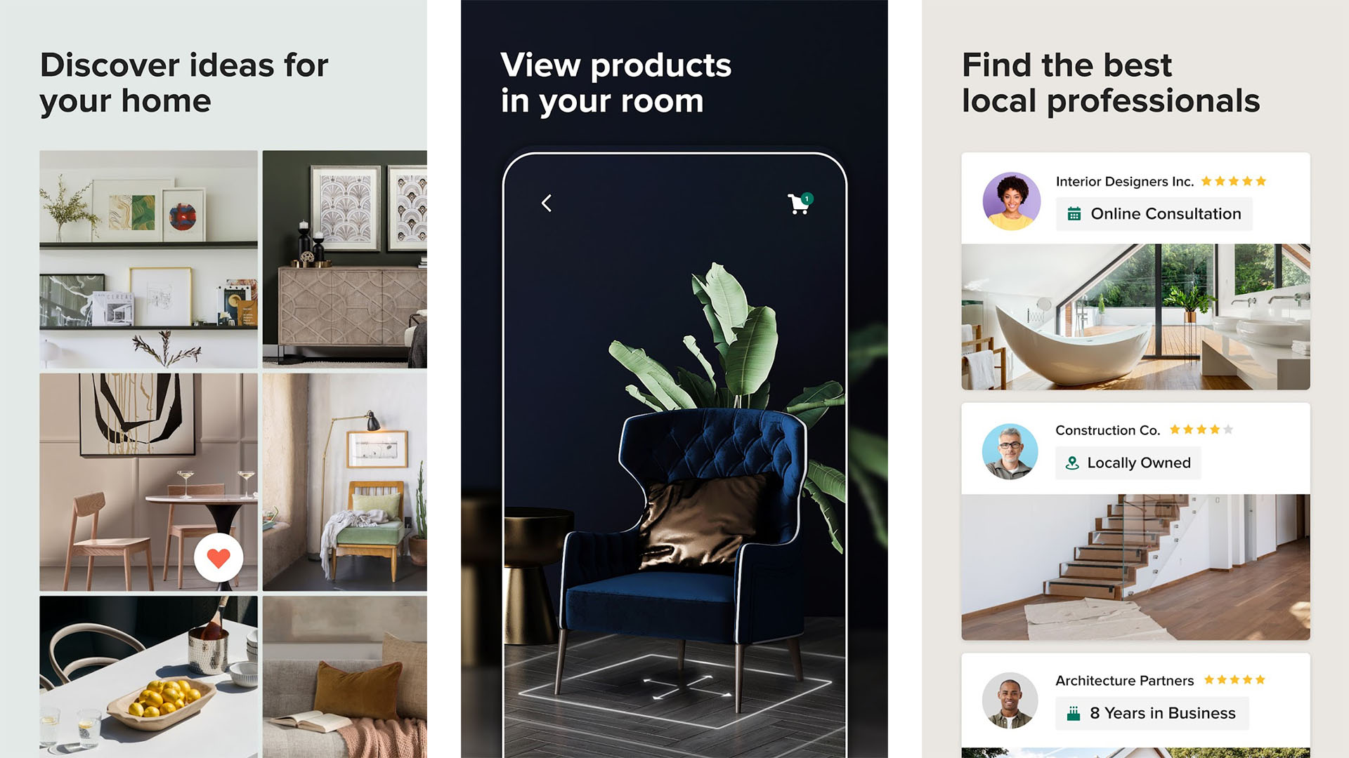 Houzz screenshot 2021