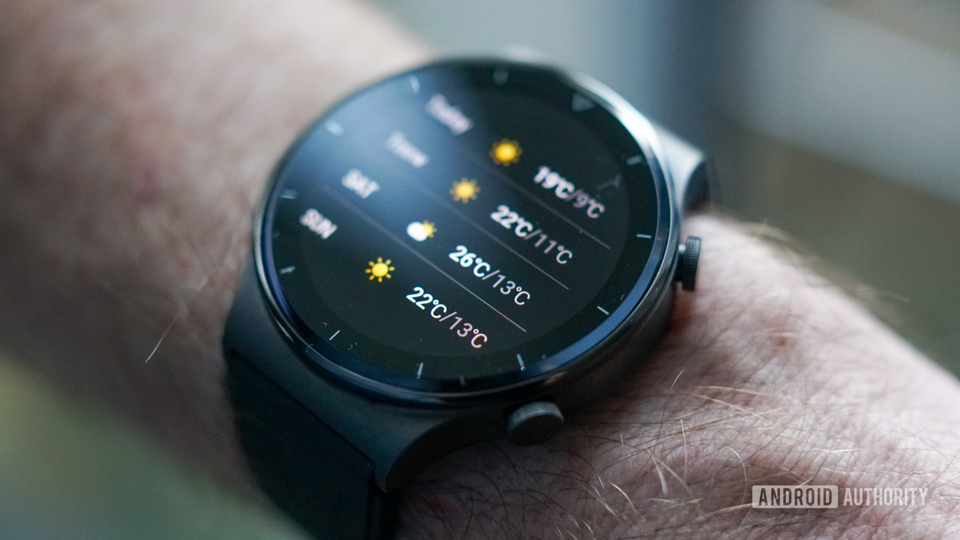 HUAWEI Watch GT 2 Pro weekly weather forecast