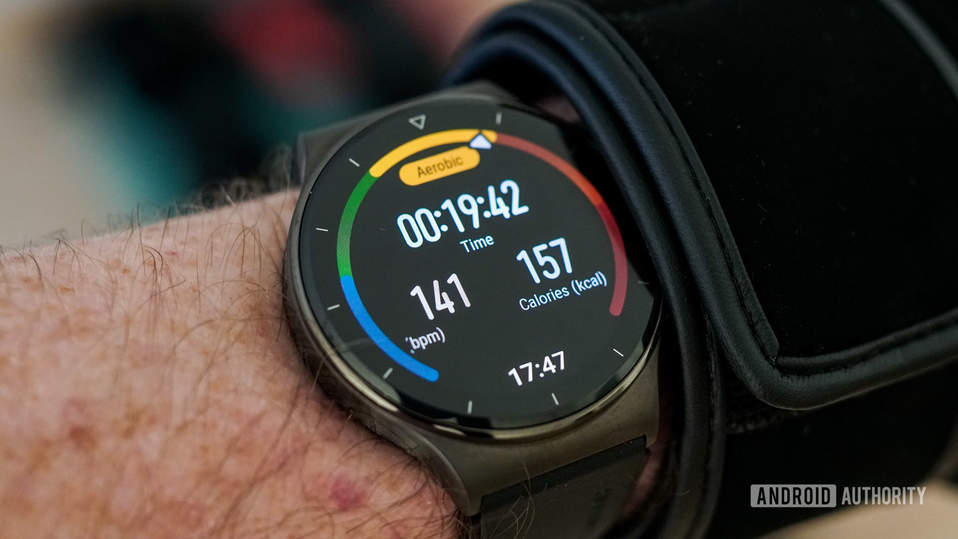 HUAWEI Watch GT 2 Pro workout heart rate 141