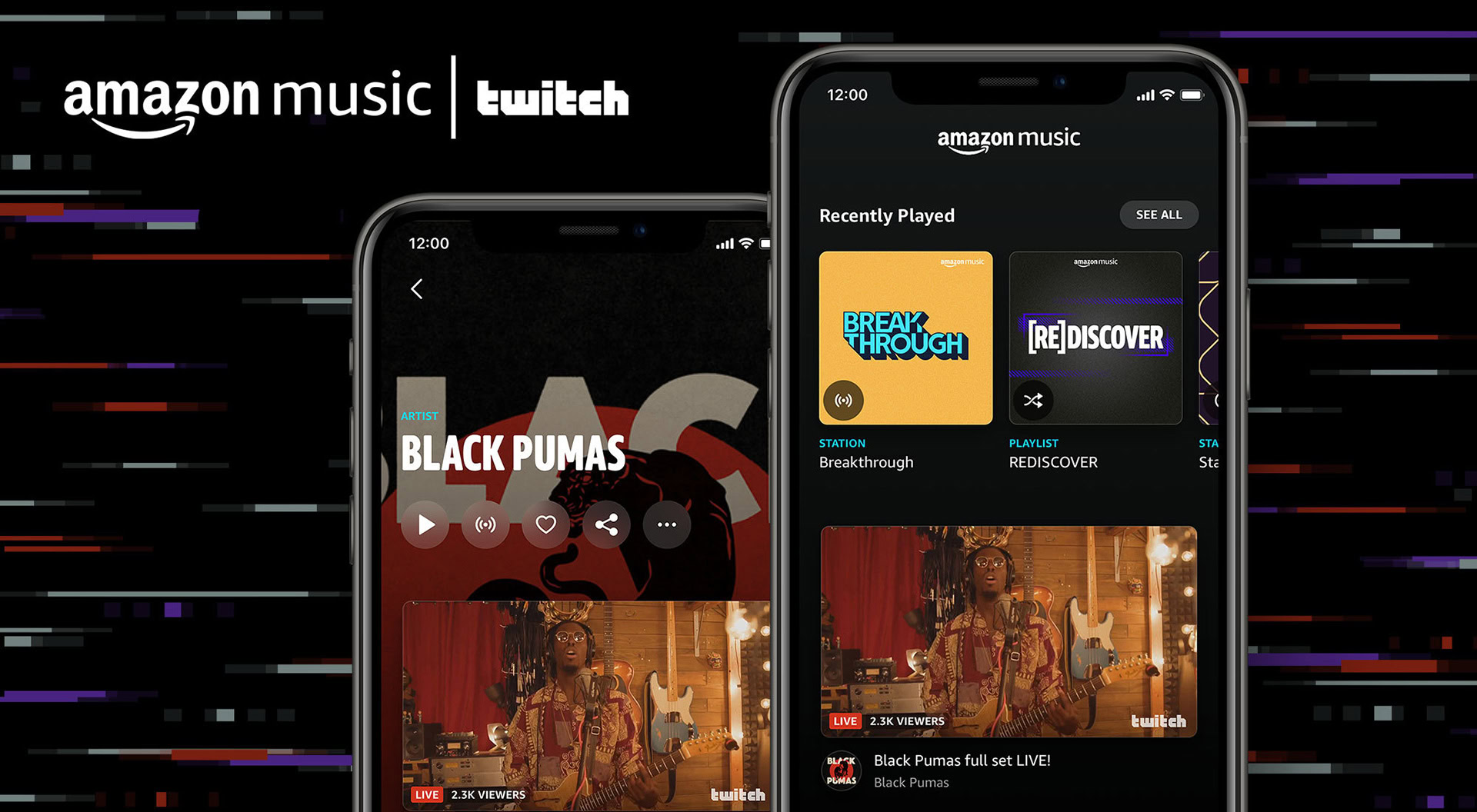 amazon music twitch live streams