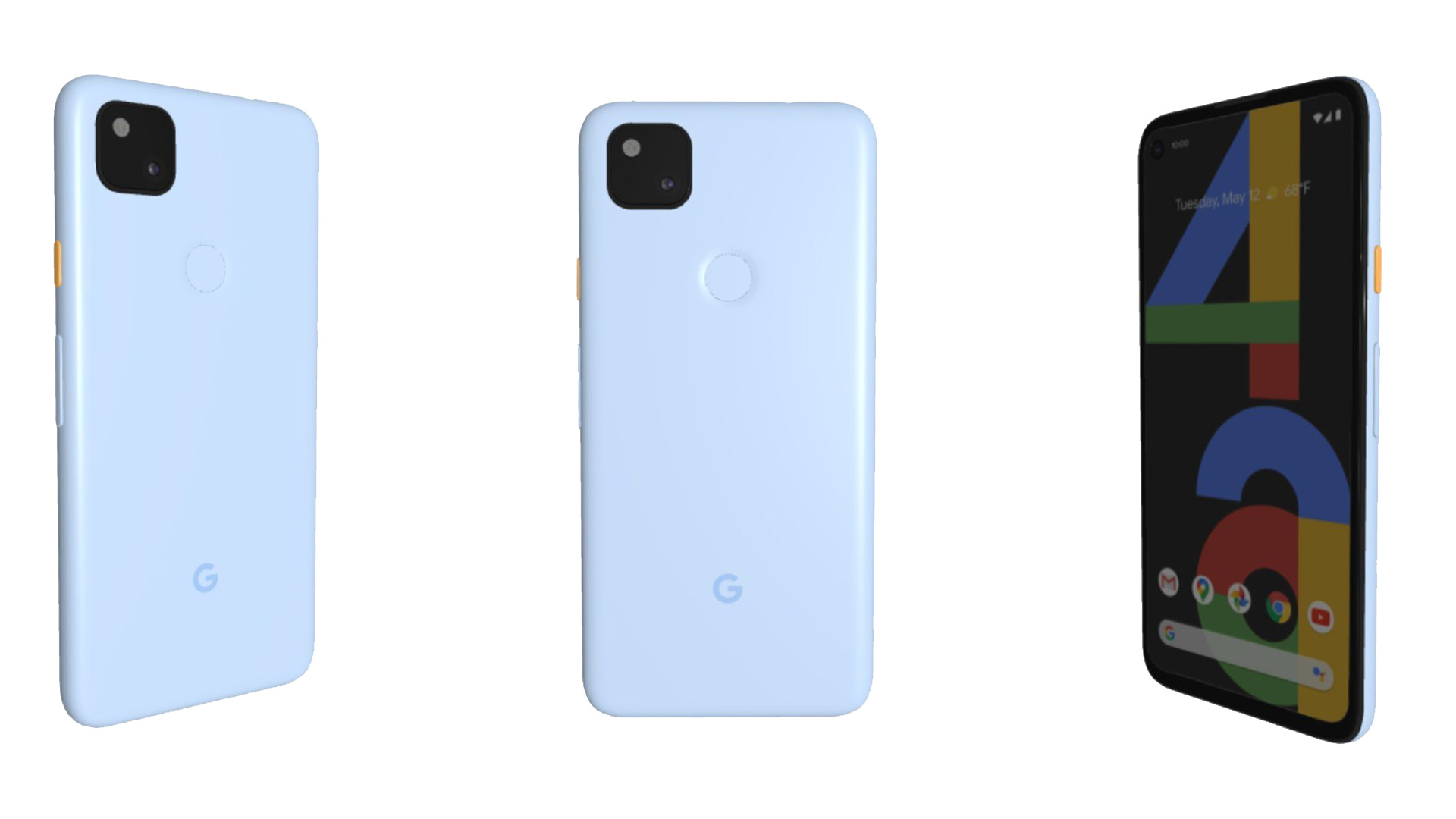 google pixel 4a light blue colors