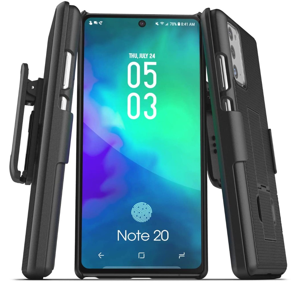 Galaxy Note 20 encased duraclip
