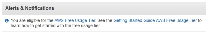 AWS Free Tier Notification