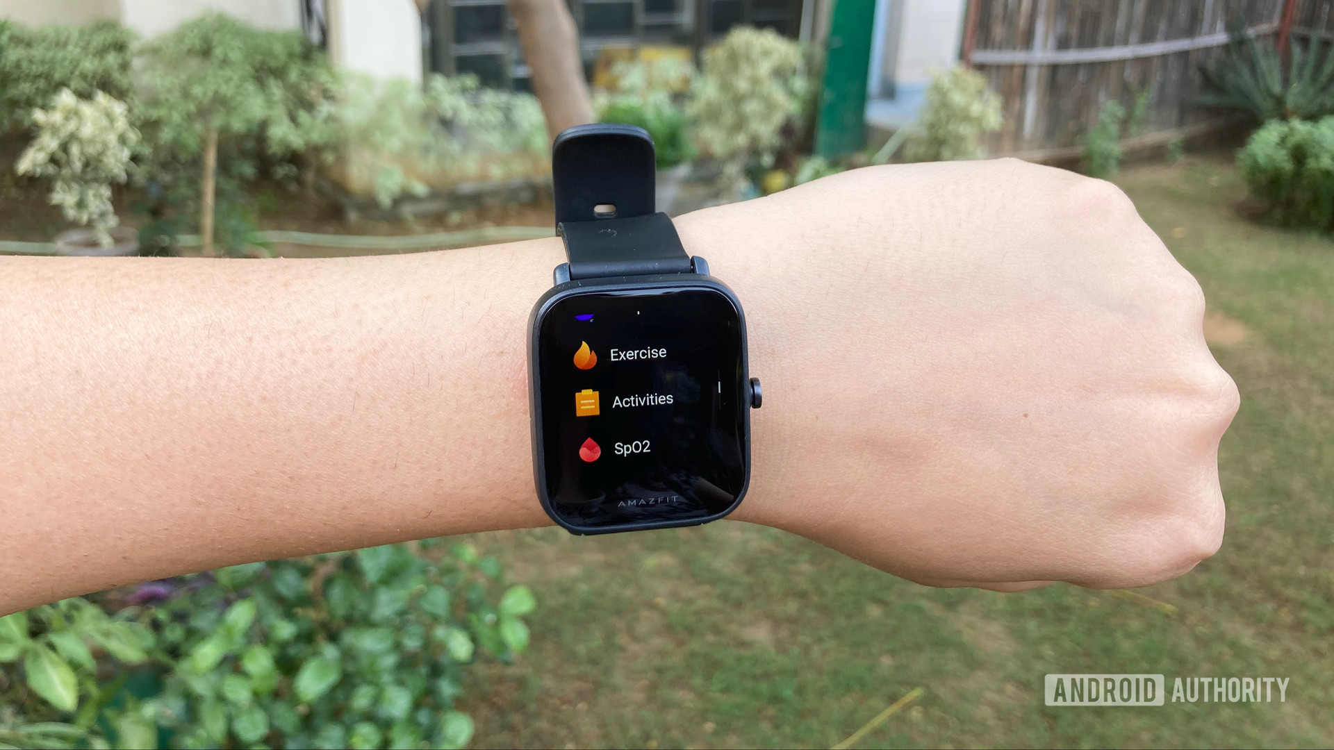 Amazfit Bip U On Wrist Showing SpO2 Feature