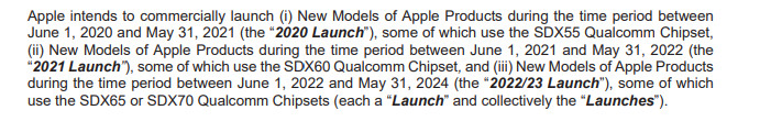 Apple Qualcomm 5G modem settlement