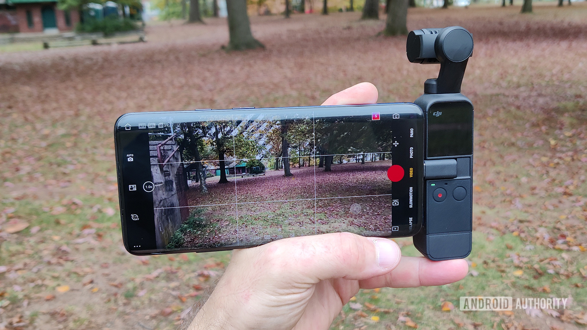 DJI Pocket 2 Review Attached to Android phone camera mode