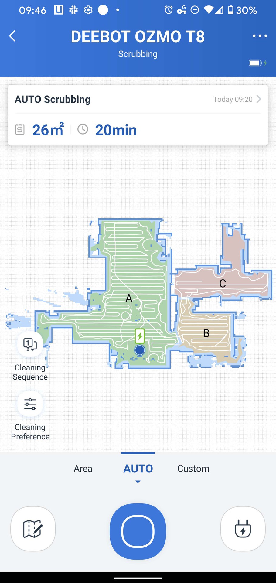ECOVACS Home downstairs map cleaning complete 1